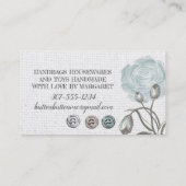 概念の裁縫婦の名刺を縫うヴィンテージ 名刺 (裏面)