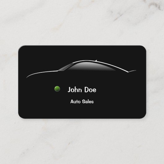 概念車の自動車売上高の名刺 名刺 (正面)