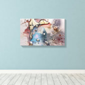 概念 | Zazzle_Growshop。 キャンバスプリント (インサイチュ (ウッドフロア))