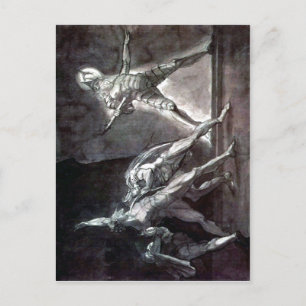 概略ヘンリーFuseli -ハムレットおよび彼の父のGho ポストカード