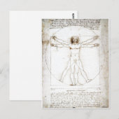 概略レオナルド・ダ・ヴィンチ: の割合 ポストカード (正面/裏面)