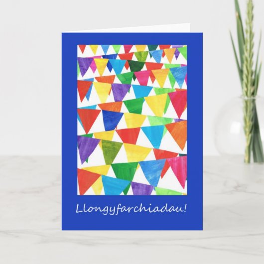 概要のお祝いカード: ウェールズの挨拶 カード (正面)