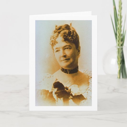 概要のエリザベスのベーコンのCusterの(1842-1933年の)妻 カード (正面)