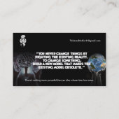 概要のロゴの接触カード コーリングカード (裏面)