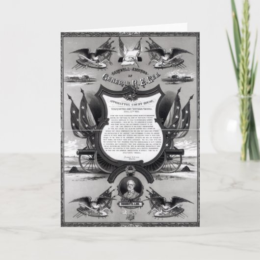 概要のロバートE.リー告別の辞 カード (正面)