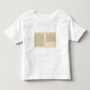 概要の平和1828年の広告の端2 トドラーTシャツ
