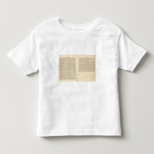 概要の平和1828年の広告の端2 トドラーTシャツ (正面)