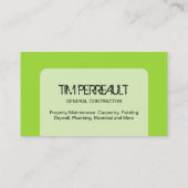 概要の建築業者の名刺 名刺 (裏面)