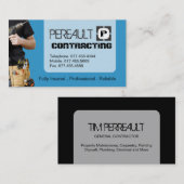 概要の建築業者の名刺 名刺 (正面/裏面)