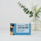 概要の建築業者の名刺 名刺 (スタンド正面)