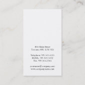 概要の建築業者の名刺 名刺 (裏面)