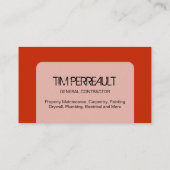 概要の建築業者の名刺 名刺 (裏面)