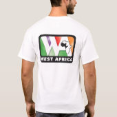概要の西アフリカの地域のワイシャツ-ロゴの背部 Tシャツ (裏面)