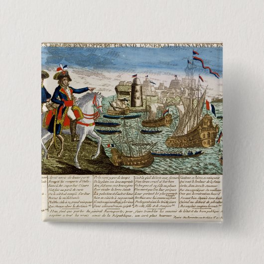 概要のBonaparte 1798年旅行そして巧績 缶バッジ (正面)