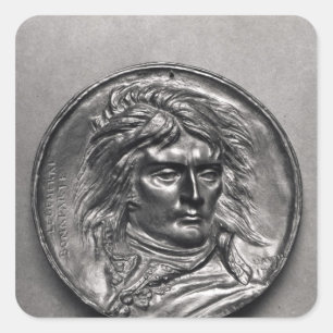概要のBonaparte c.1830ポートレートの円形浮彫り スクエアシール