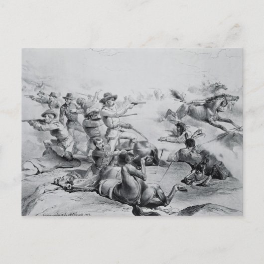 概要のCuster最後の戦い ポストカード (正面)