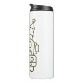 概要クリスマストラックサンタカーのフロントビュー タンブラー (回転右)