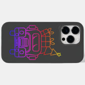 概要クリスマストラックサンタカーのフロントビュー Case-Mate iPhoneケース (裏面 (横))