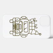 概要クリスマストラックサンタカーのフロントビュー Case-Mate iPhoneケース (裏面 (横))