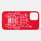 概要クリスマストラックサンタカーのフロントビュー Case-Mate iPhoneケース (裏面 (横))