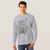 概要クリスマストラックサンタカーのフロントビュー Tシャツ (正面フル)