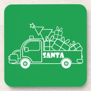 概要クリスマストラックサンタ車の側面 コースター