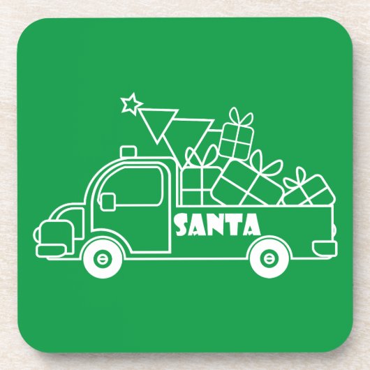 概要クリスマストラックサンタ車の側面 コースター (正面)