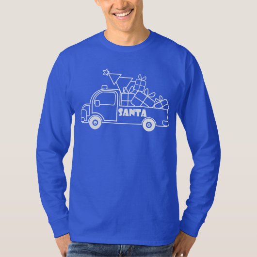 概要クリスマストラックサンタ車の側面 Tシャツ (正面)