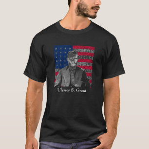 概要グラントおよび米国旗 Tシャツ