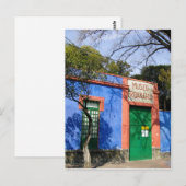 概要コヨアカンの青い家、ここでFrida Ka ポストカード (正面/裏面)