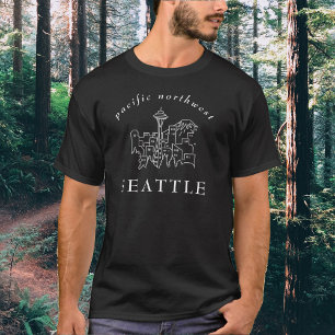 概要シアトル・スカイライン・パシフィック・ノースウエスト Tシャツ