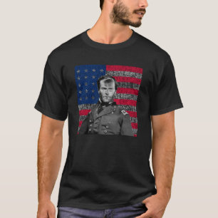 概要シャーマンおよび米国旗 Tシャツ