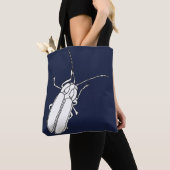 概要スケッチ稲妻虫虫トートバッグ トートバッグ (クローズアップ)