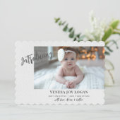 概要スタイリッシュ写真の誕生のお知らせ 案内状 (スタンド正面)