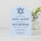 概要文字スターアーチカスタムバー(ユダヤ教の)バル・ミツバー 招待状 (スタンド正面)