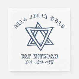 概要文字ダビデカスタムバルミツワー星 スタンダードランチョンナプキン