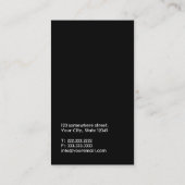 概要文字テクニカルライターの名刺 名刺 (裏面)