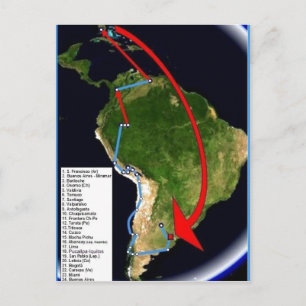 概要説明Espa(TM):最初のボヤの地図 ポストカード