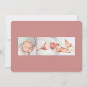 概要 |写真の誕生のお知らせ 案内状 (裏面)