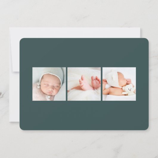 概要 |写真の誕生のお知らせ 案内状 (裏面)