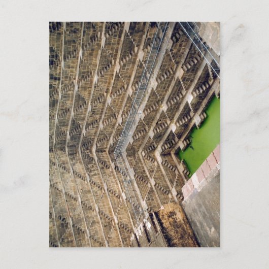 概要Chand Baori(stepwell), Abhane ポストカード (正面)