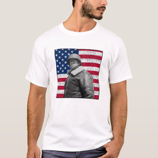 概要Pattonおよび米国旗 Tシャツ (正面)
