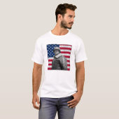 概要Pattonおよび米国旗 Tシャツ (正面フル)