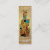 構成されたバイオリンのしおり スキニー名刺 (裏面)