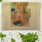構成されたバイオリン キッチンタオル (折り畳み)
