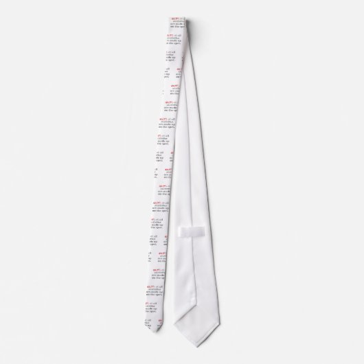 構成されている統計量 ネクタイ (裏面)