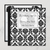 構成のノートの結婚式招待状 招待状 (正面/裏面)