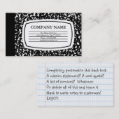 構成の本 名刺 (正面/裏面)