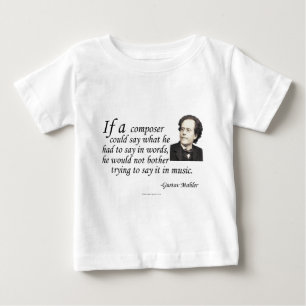構成のMahler ベビーTシャツ