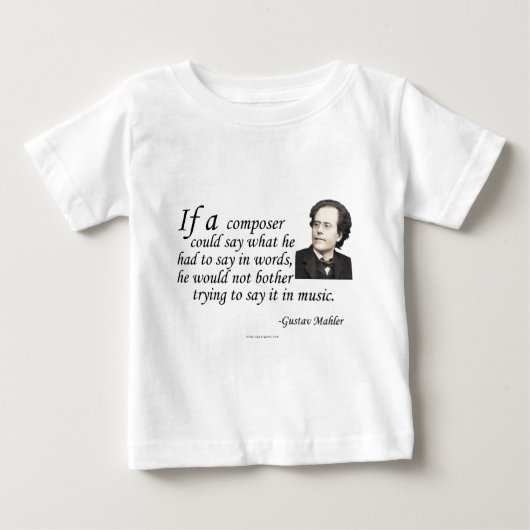 構成のMahler ベビーTシャツ (正面)